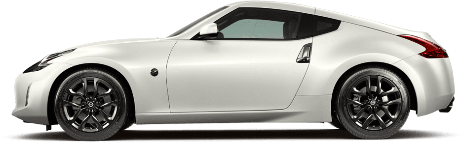 Silver Sports Coupe Profile View PNG Image