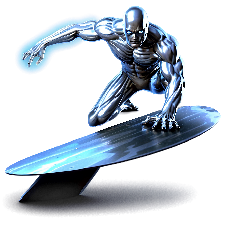 Silver Surfer Galactic Wave Png Vhp78 PNG Image