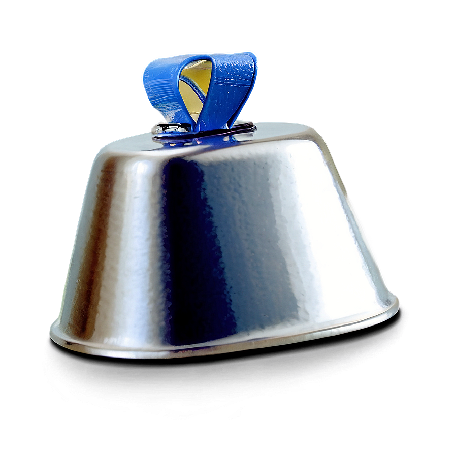 Silver-toned Cowbell Png 06132024 PNG Image