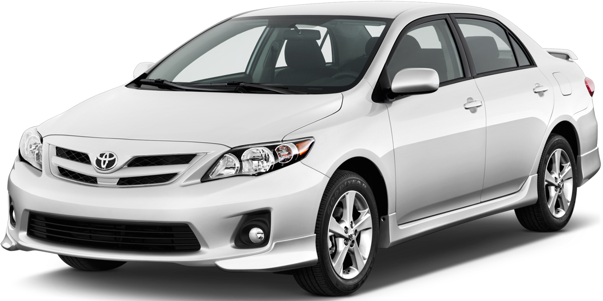 Silver Toyota Corolla Sedan PNG Image