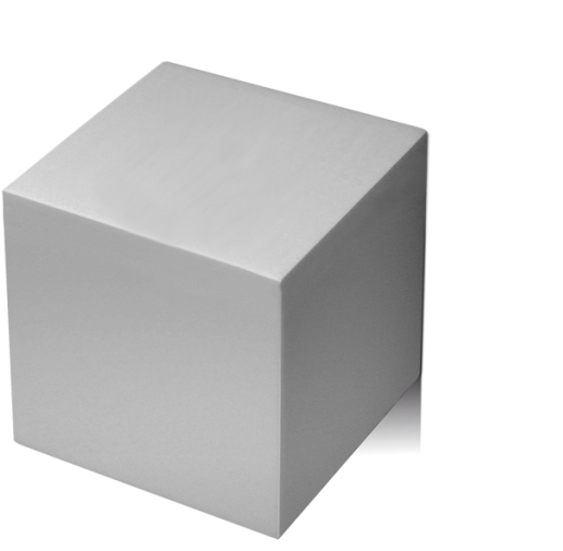 Silver3 D Cube Graphic PNG Image