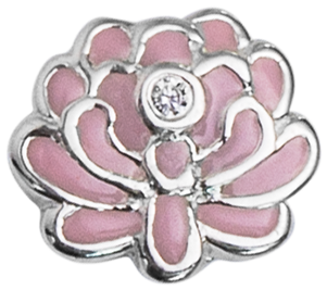 Silverand Pink Chrysanthemum Jewelry PNG Image