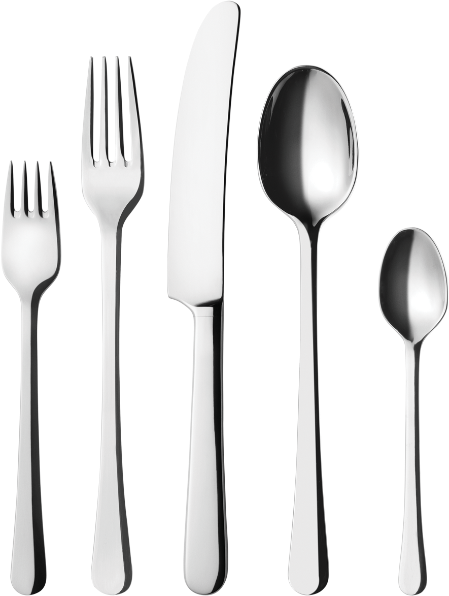 Silverware Set Arrangement PNG Image