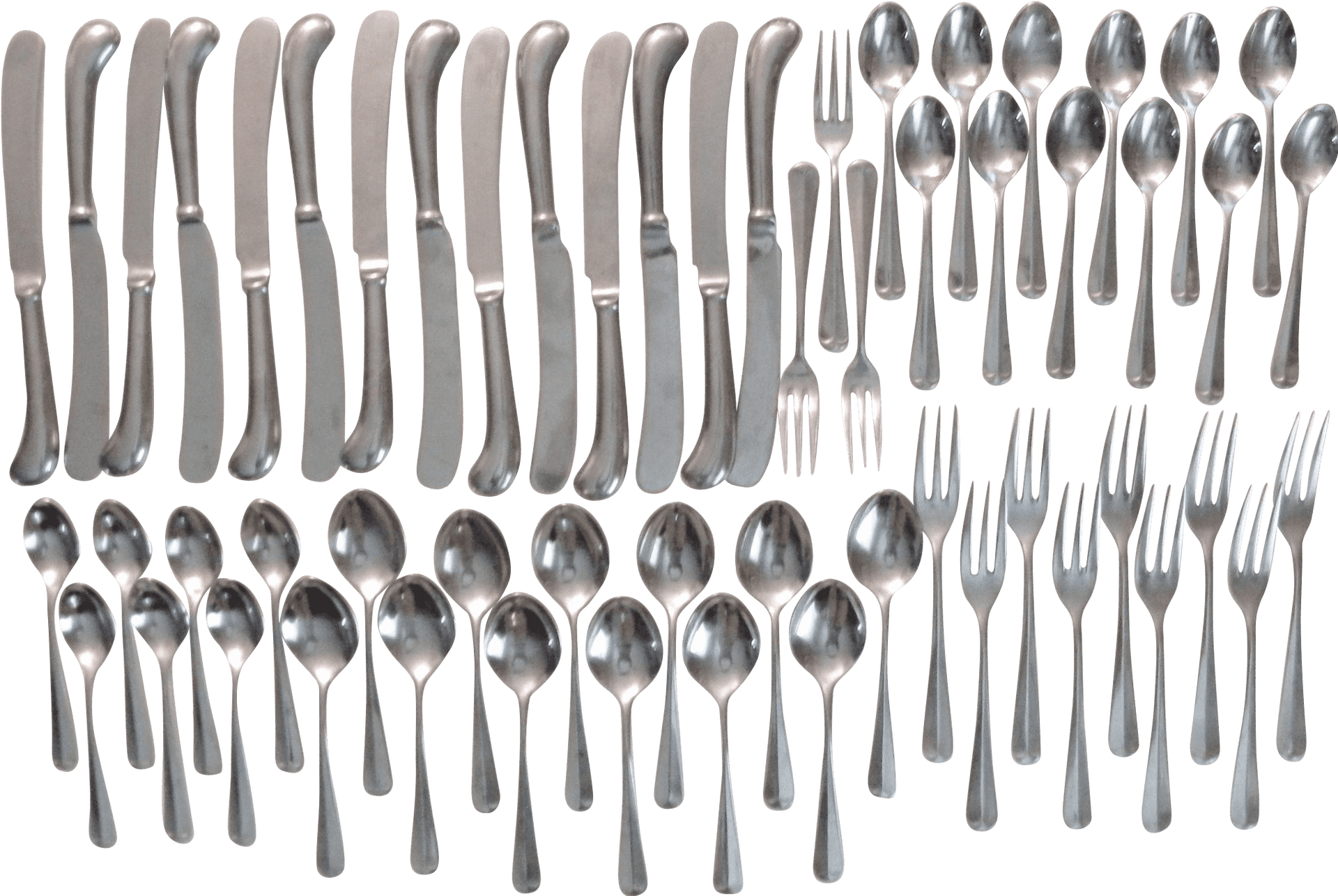 Silverware Set Array PNG Image