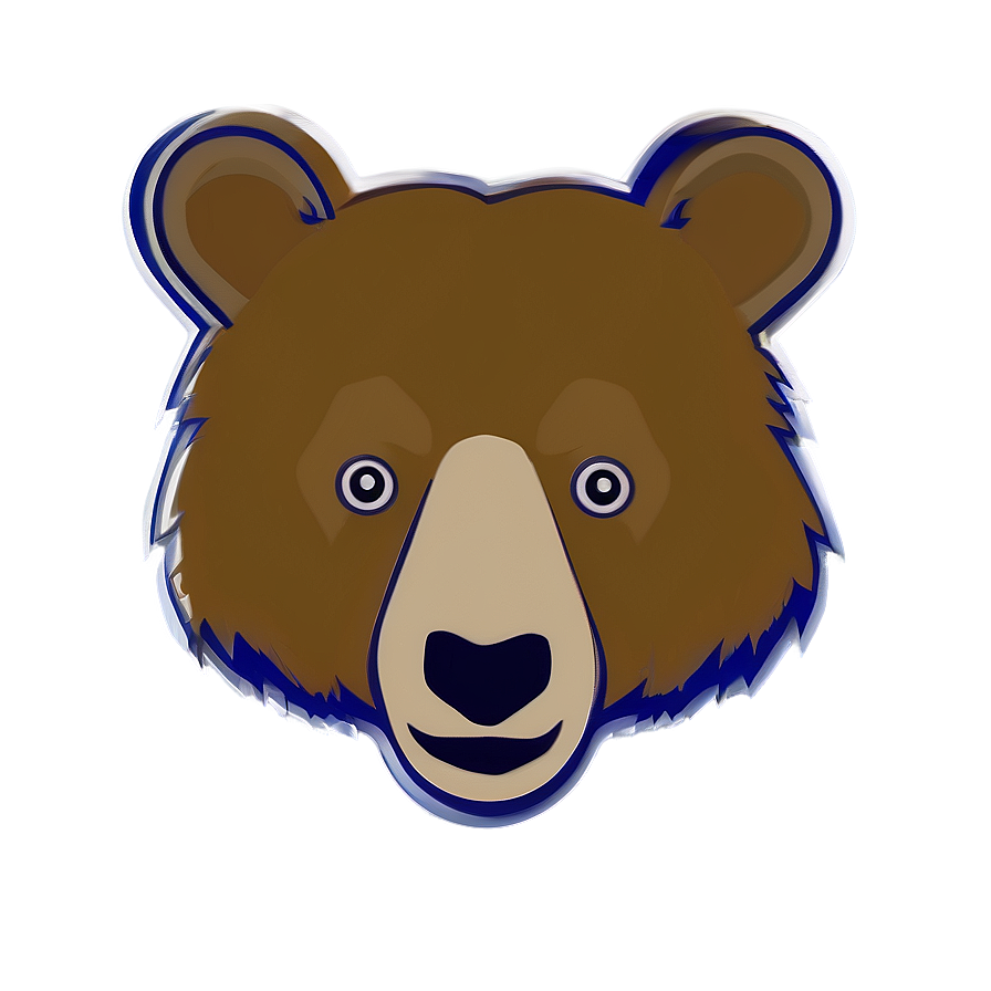 Simple Bear Face Outline Png 60 PNG Image