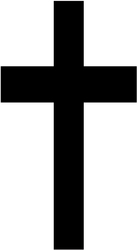 Simple Black Cross Clipart PNG Image