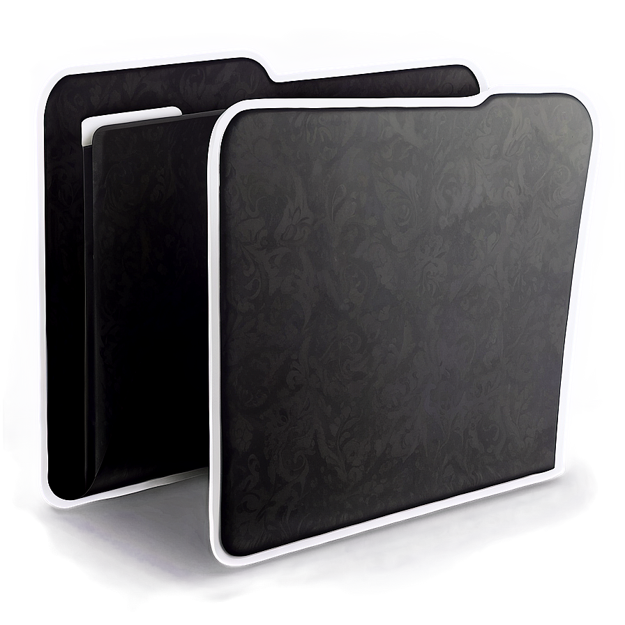 Simple Black Folder Icon Png 06212024 PNG Image