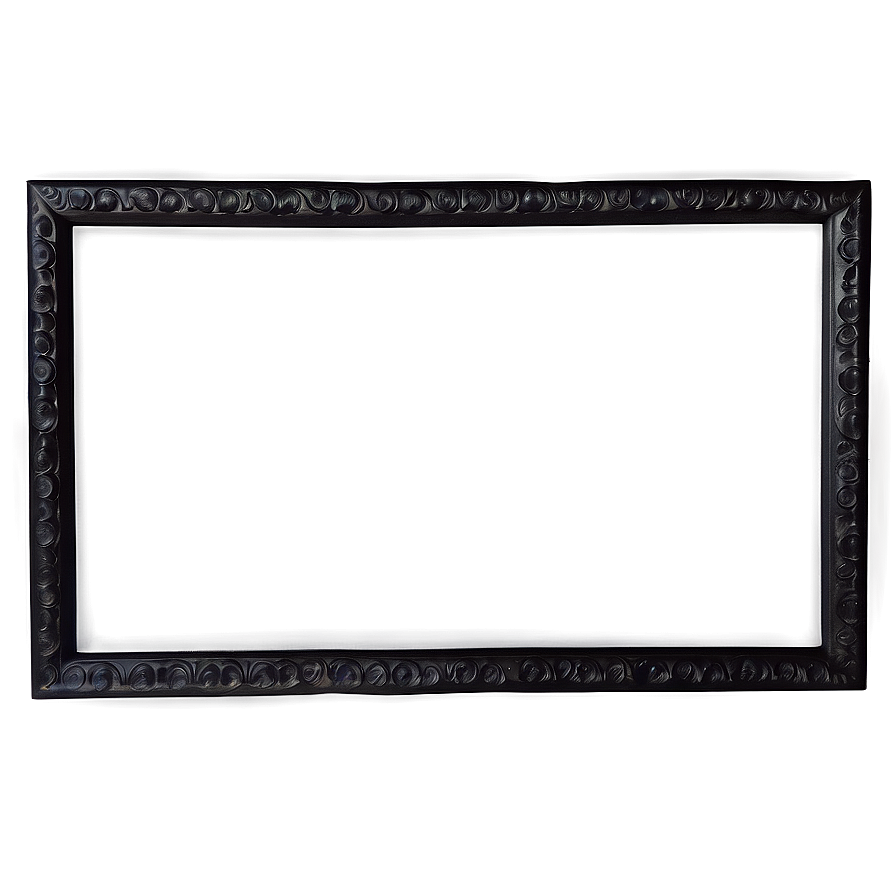 Simple Black Frame Border Png Pgr PNG Image