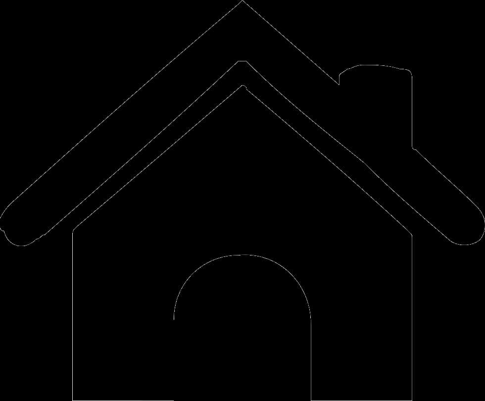 Simple Black Home Icon PNG Image