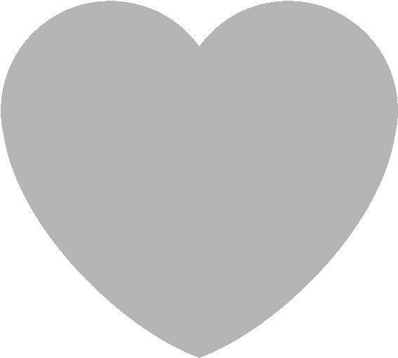 Simple Blue Heart Icon PNG Image