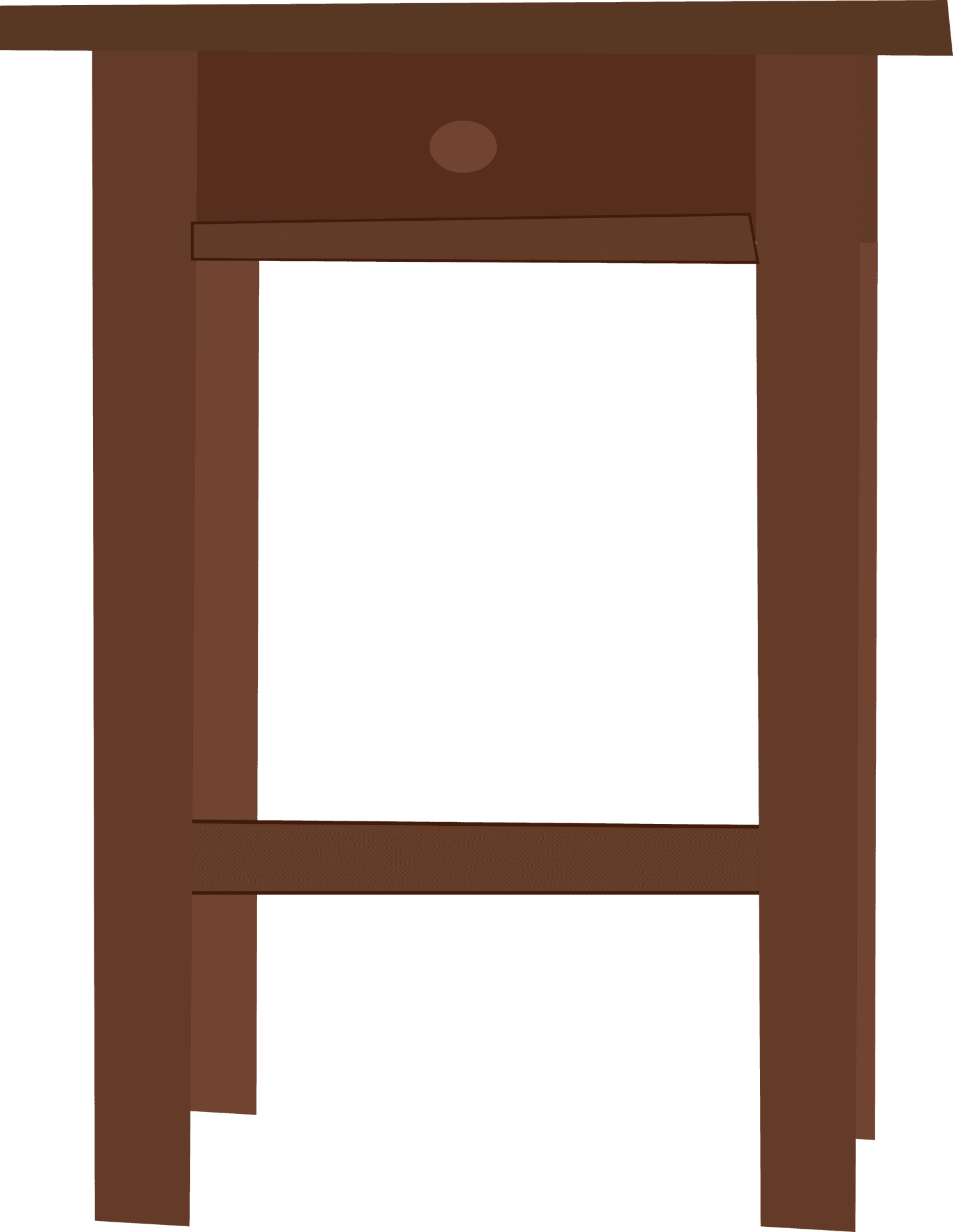 Simple Brown Table Clipart PNG Image