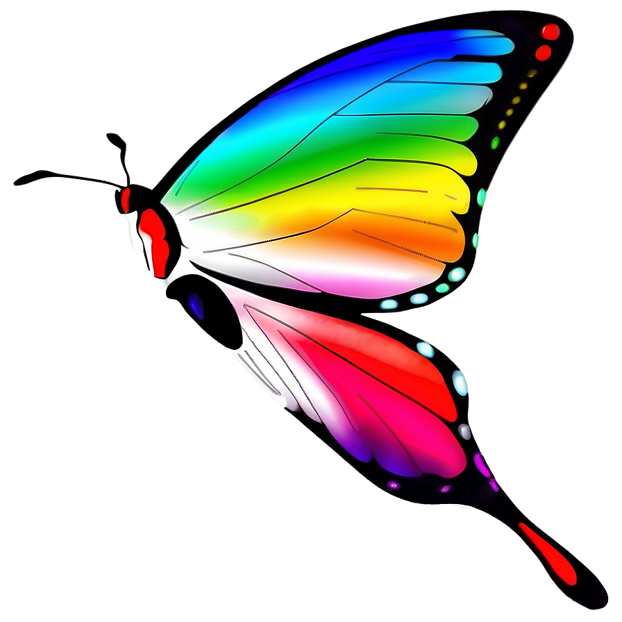 Simple Butterfly Graphic Png Kku PNG Image