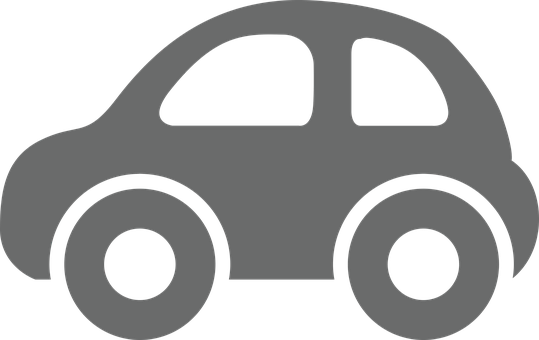 Simple Car Silhouette Graphic PNG Image