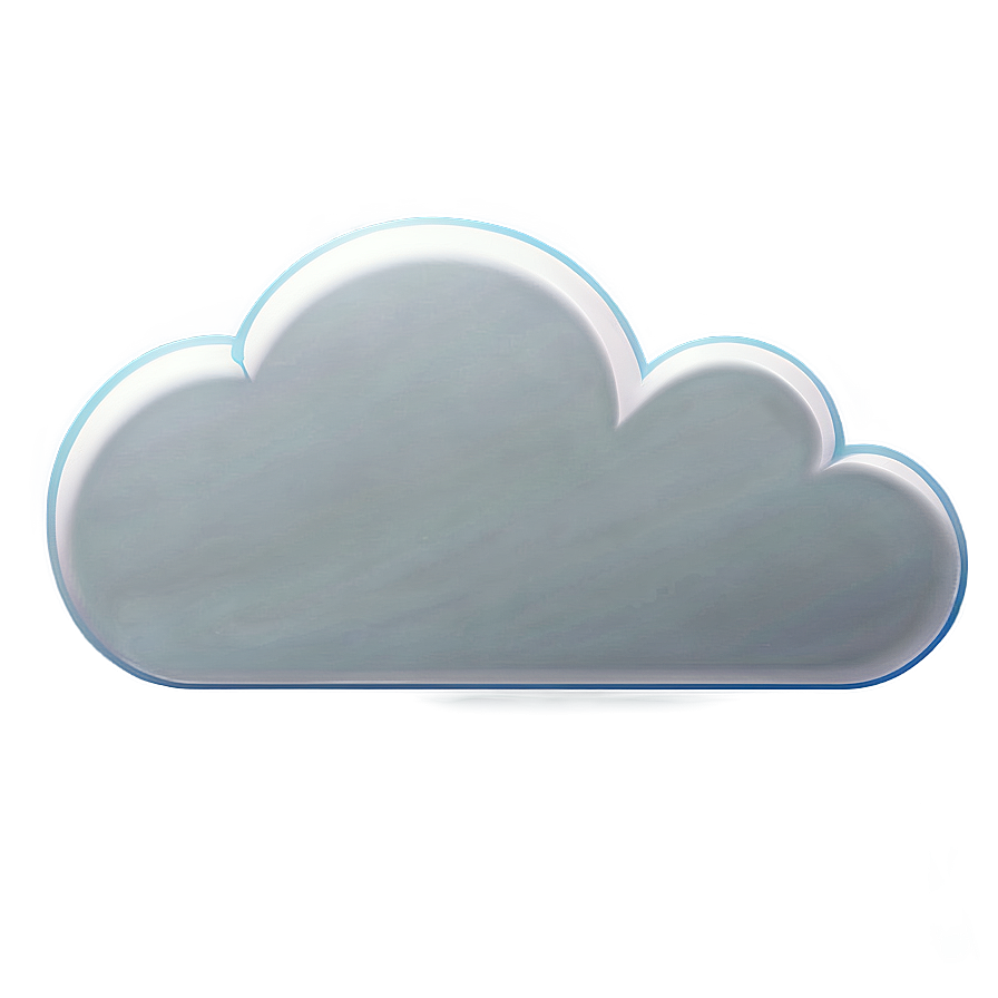 Simple Cloud Clipart Png 05252024 PNG Image