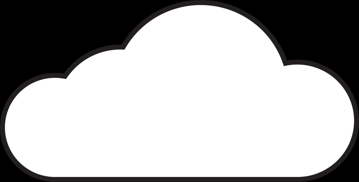 Simple Cloud Graphic PNG Image