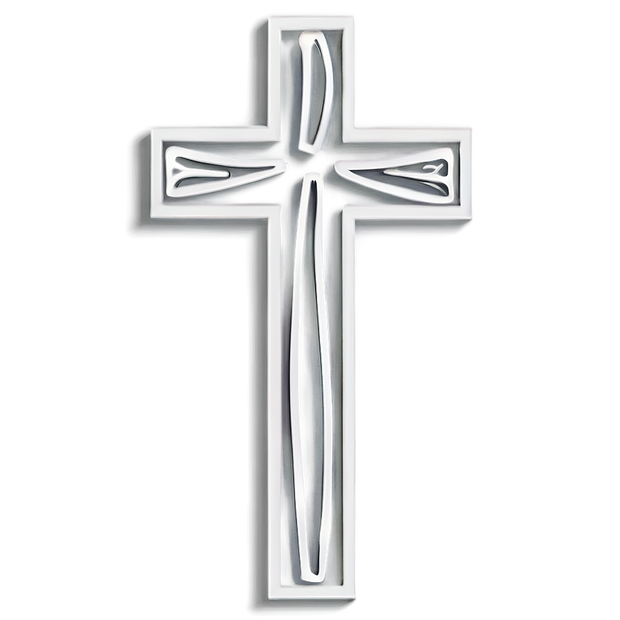 Simple Cross Outline Png 70 PNG Image