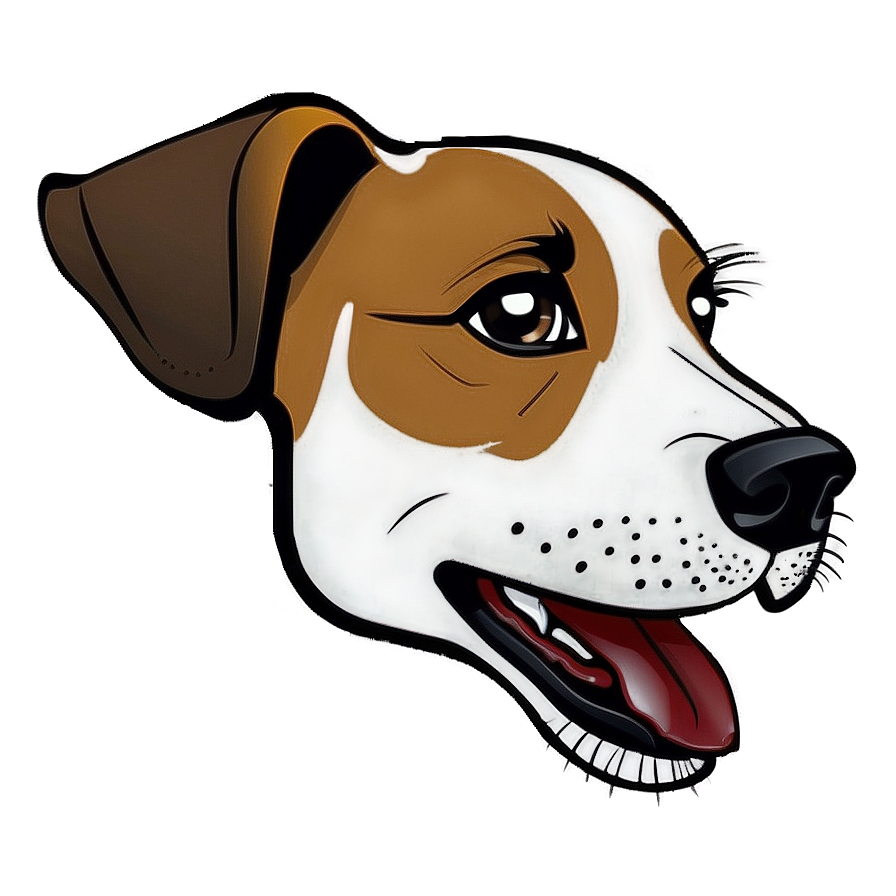 Simple Dog Face Stencil Png Pph PNG Image