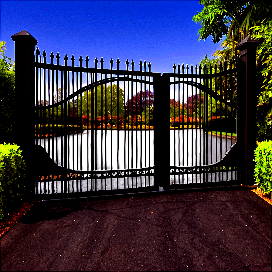 Simple Driveway Gate Png 05242024 PNG Image