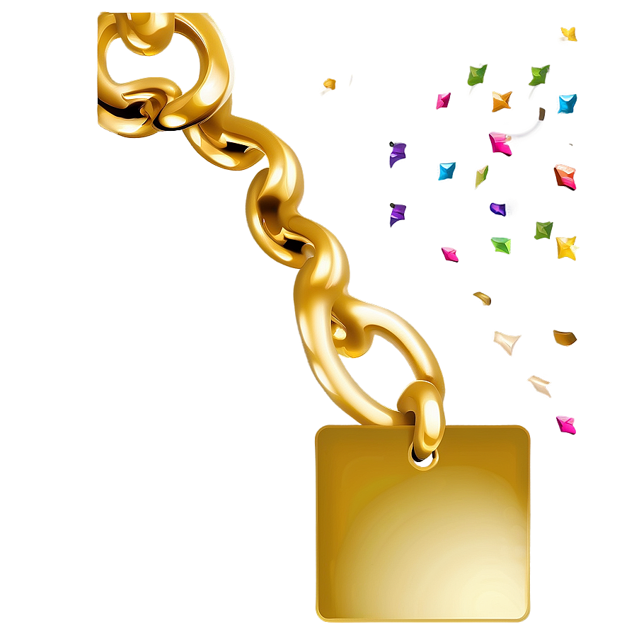 Simple Gold Square Charm Png 33 PNG Image