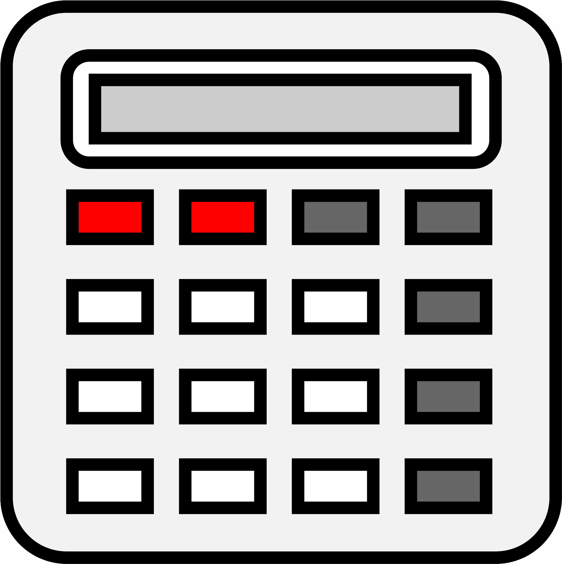 Simple Graphic Calculator PNG Image