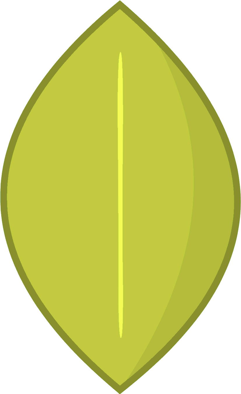 Simple Green Leaf Graphic PNG Image