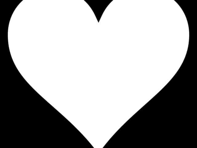 Simple Heart Outline Graphic PNG Image