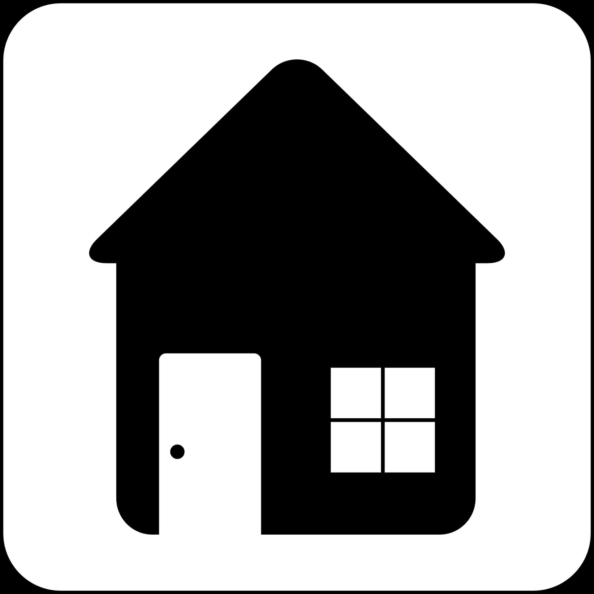 Simple Home Icon PNG Image