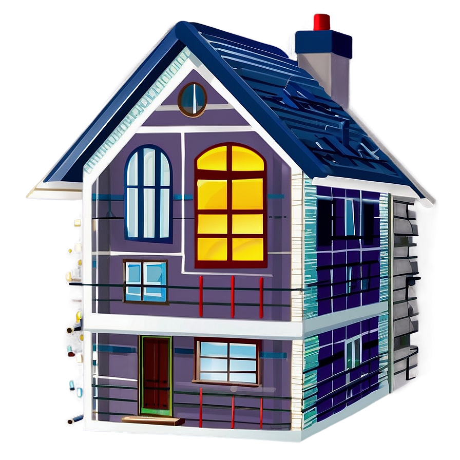 Simple House Clipart Png 06122024 PNG Image