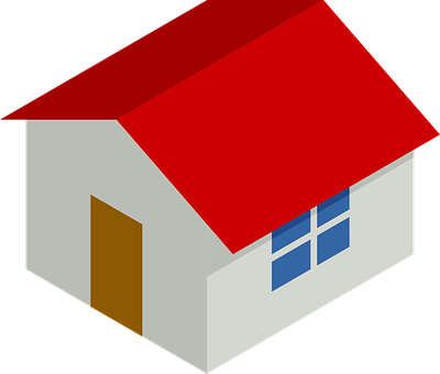 Simple Isometric House Icon PNG Image