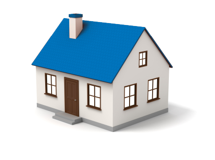 Simple Model House Graphic PNG Image