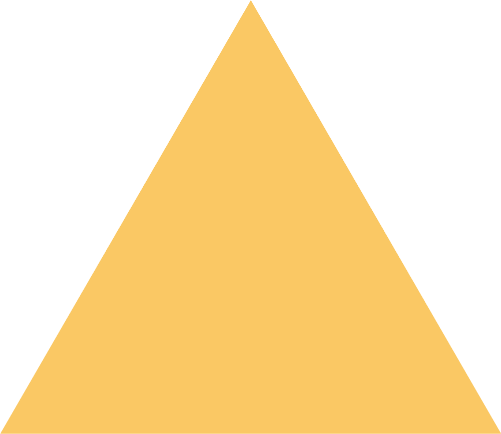 Simple Orange Triangle Graphic PNG Image