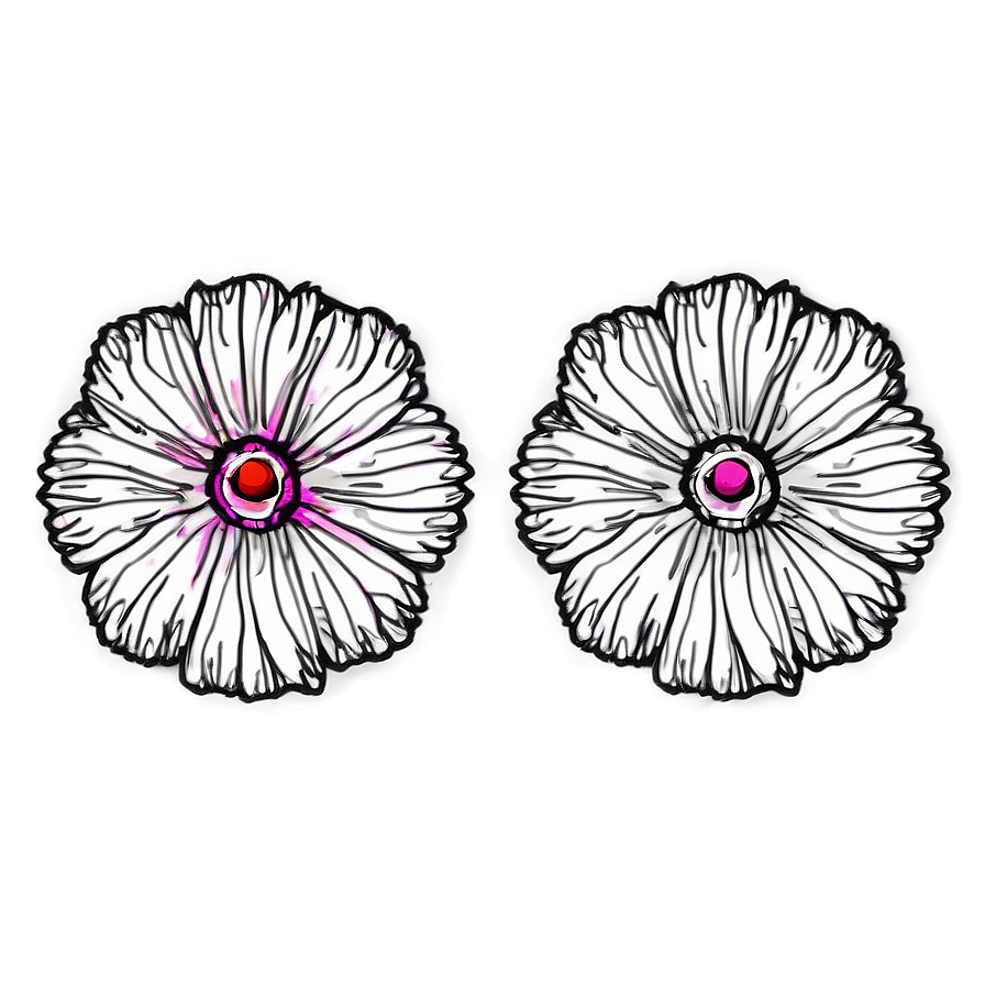 Simple Petal Sketch Png Ifv PNG Image