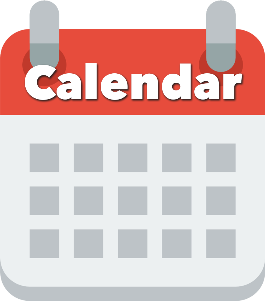 Simple Red Calendar Icon PNG Image