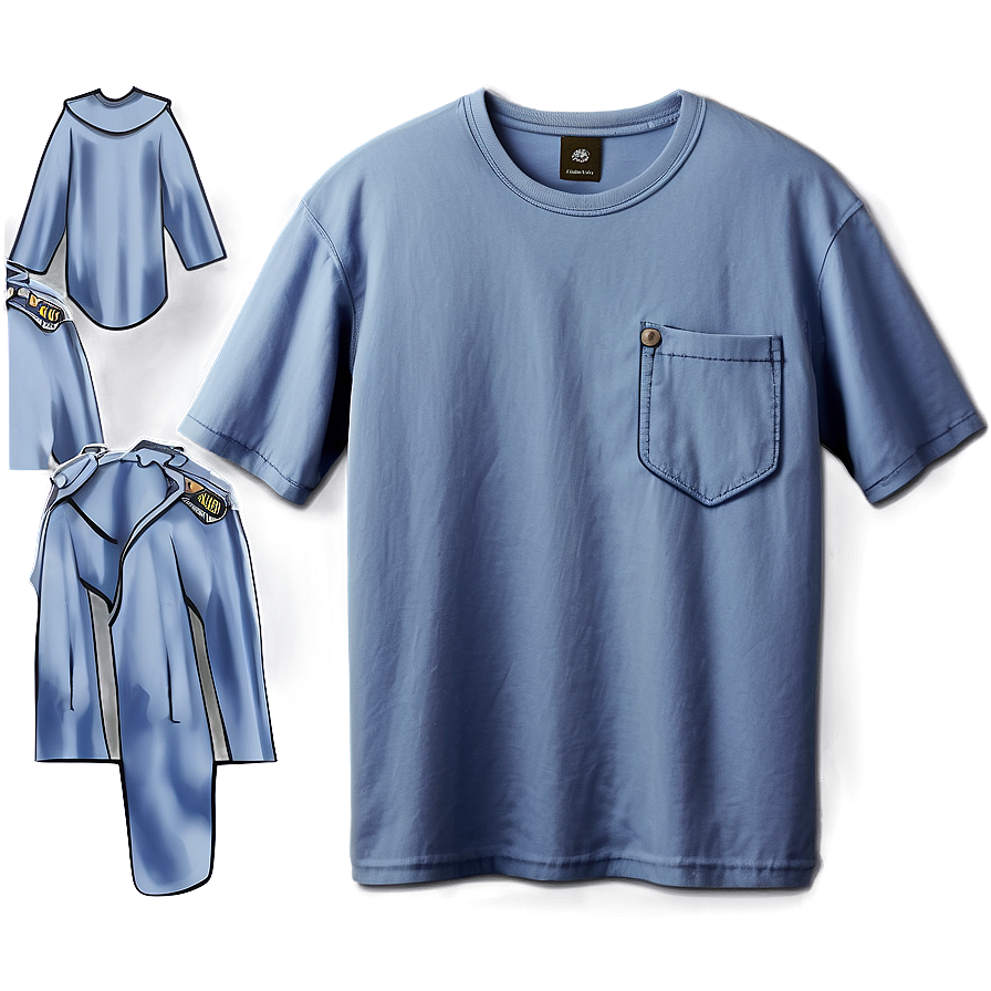 Simple Shirt Pocket Template Png Myb PNG Image