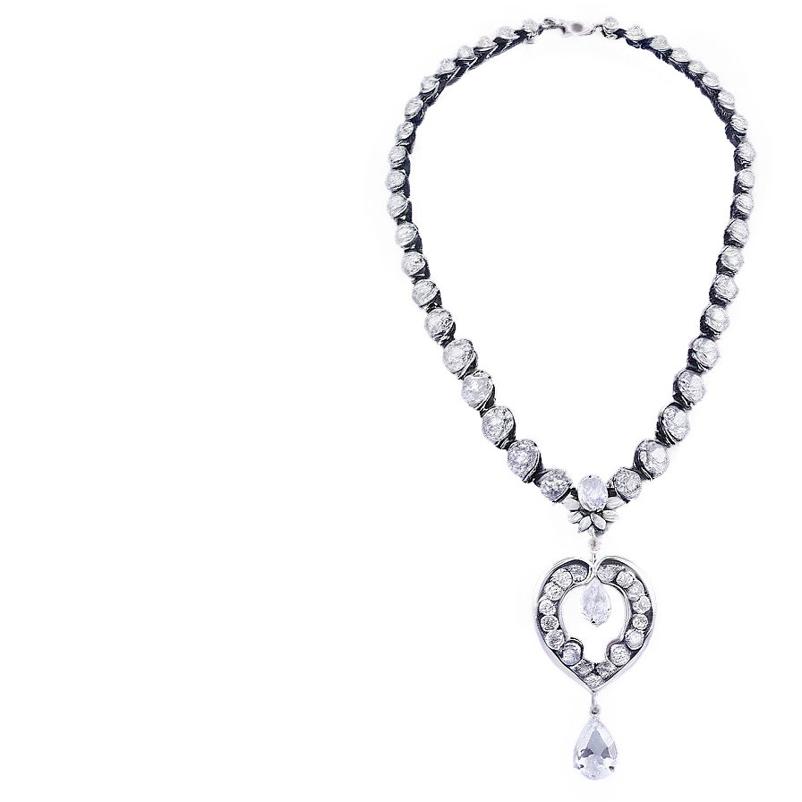 Simple Silver Necklace Png Rhn74 PNG Image