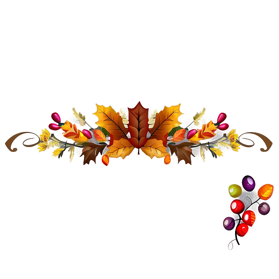 Simple Thanksgiving Border Png Fay PNG Image