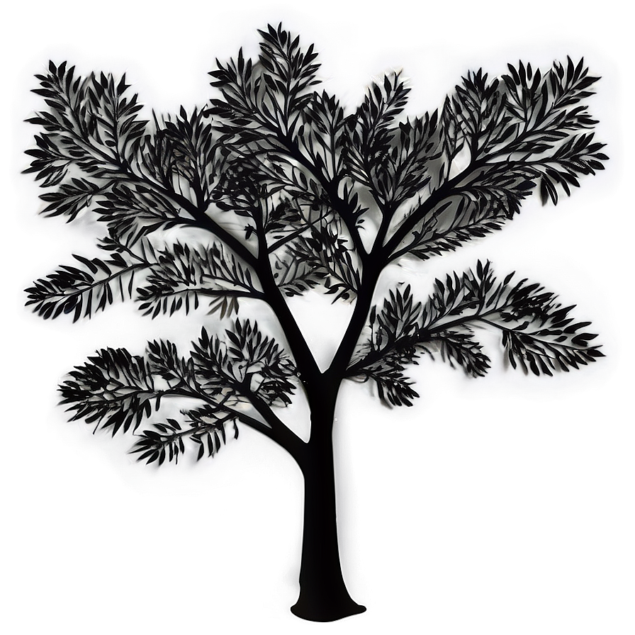 Simple Tree Silhouette Png 05252024 PNG Image