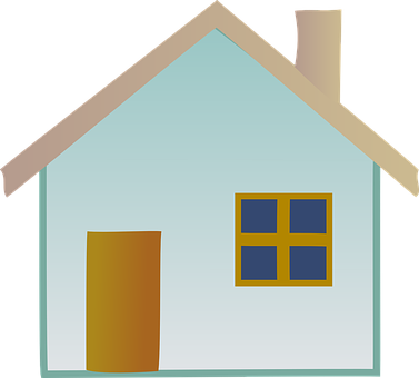 Simple Vector House Illustration PNG Image