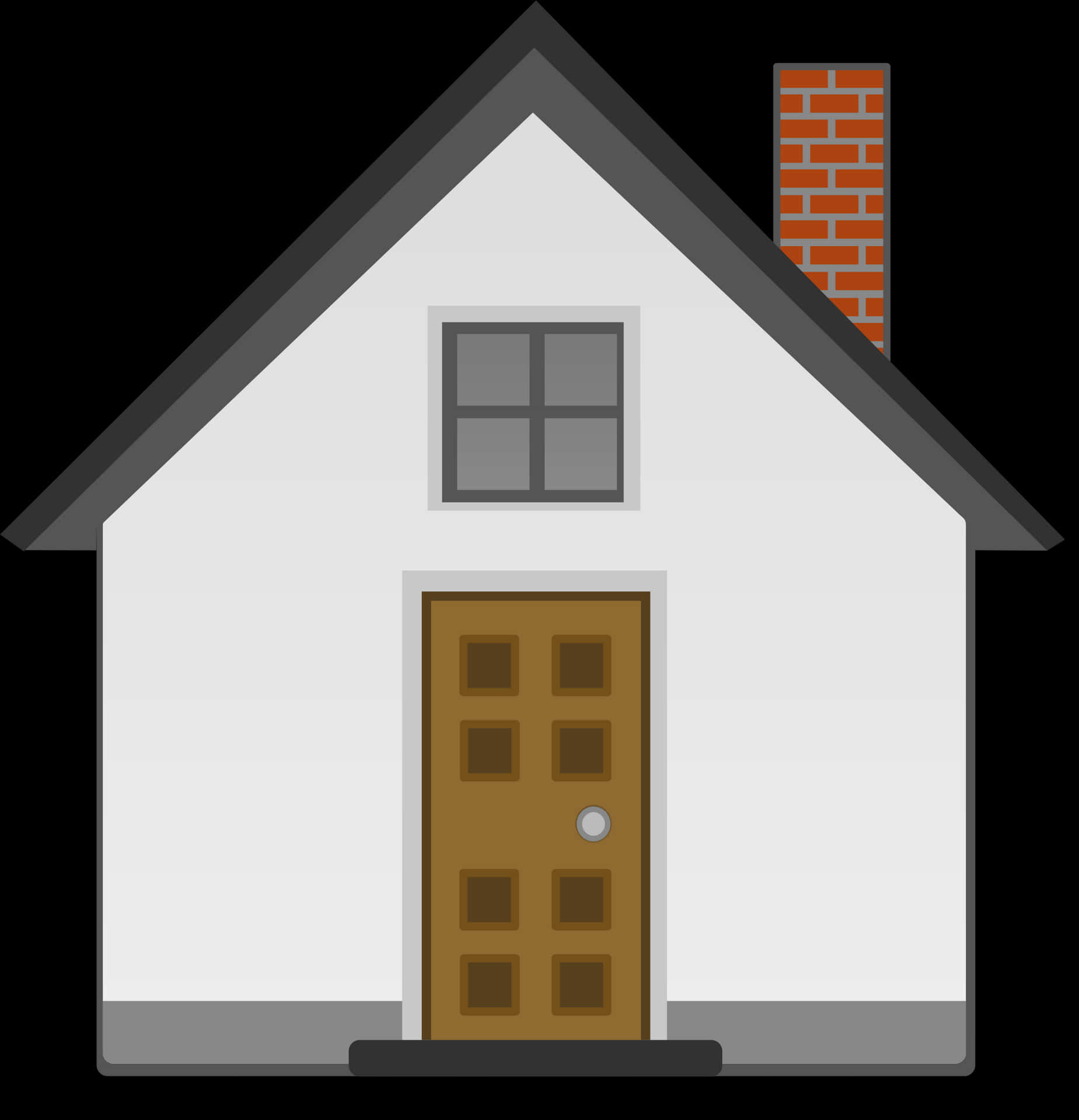 Simple Vector House Illustration PNG Image