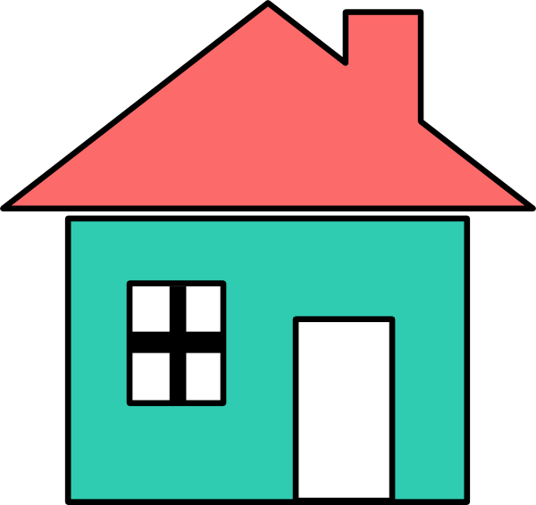 Simple Vector House Illustration PNG Image