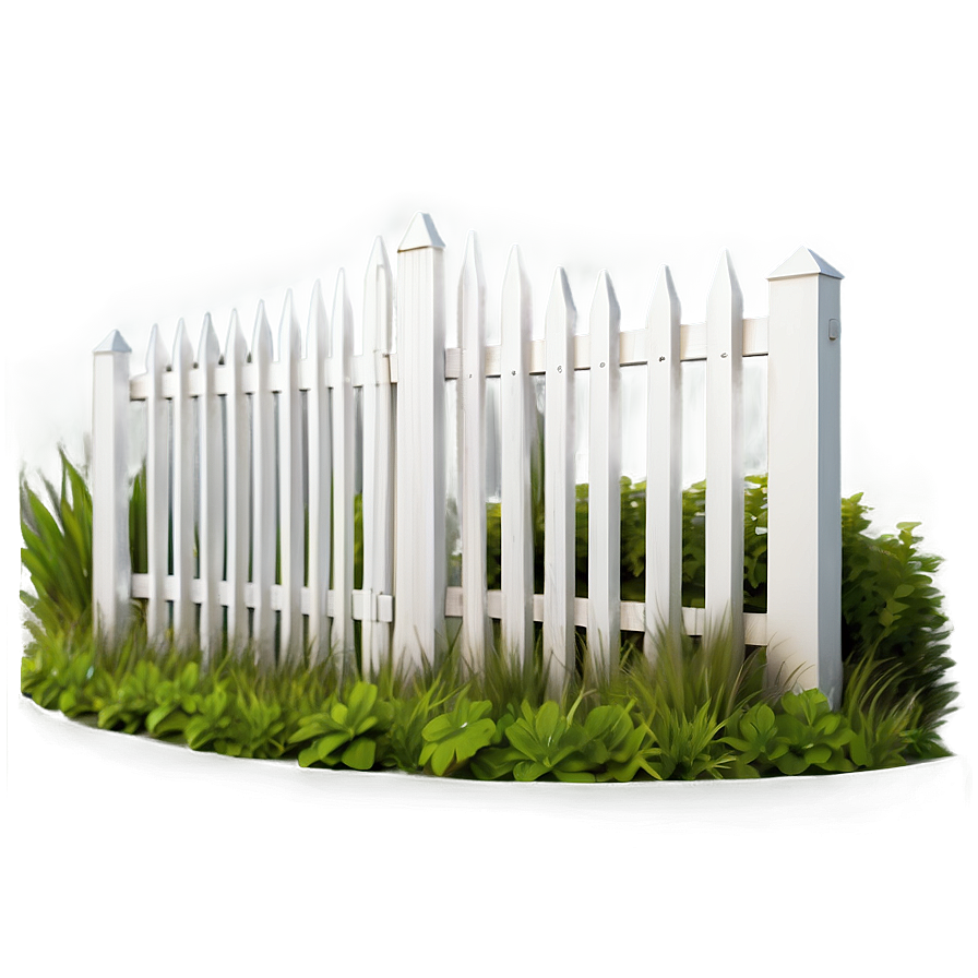 Simple White Fence For Garden Png Uvq PNG Image