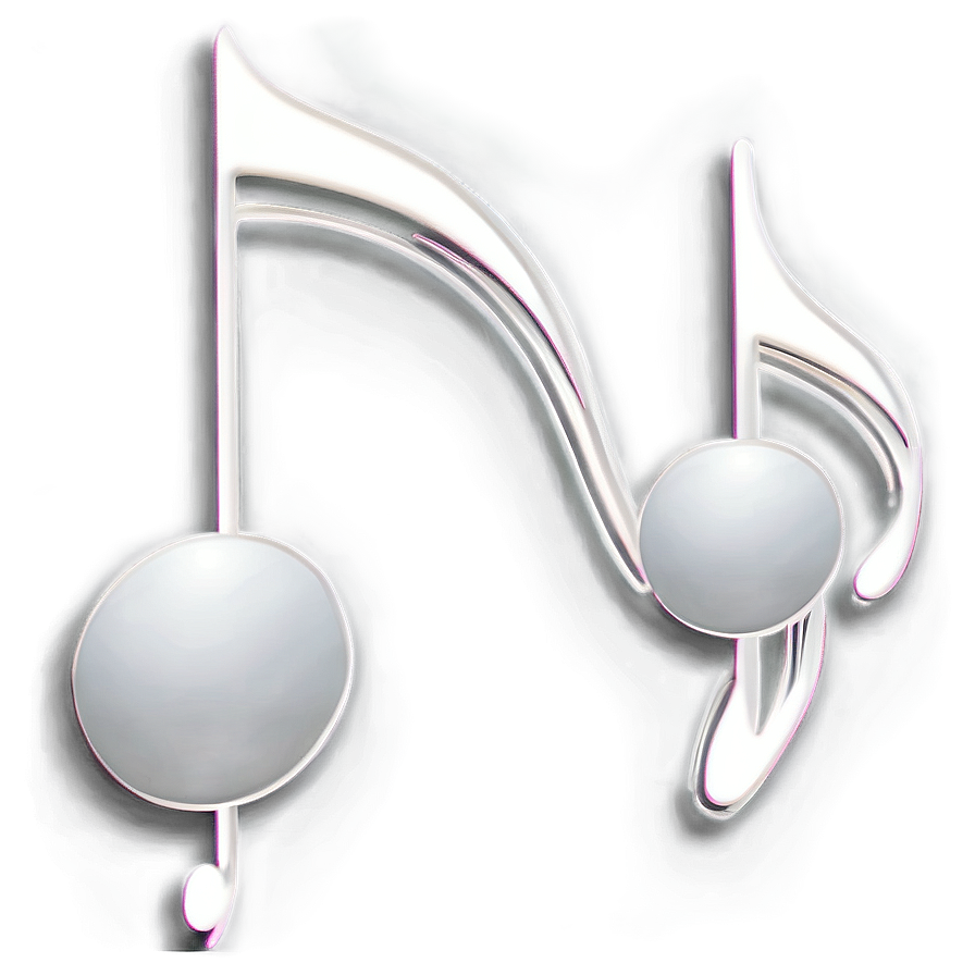 Simple White Music Notes Png Esn PNG Image