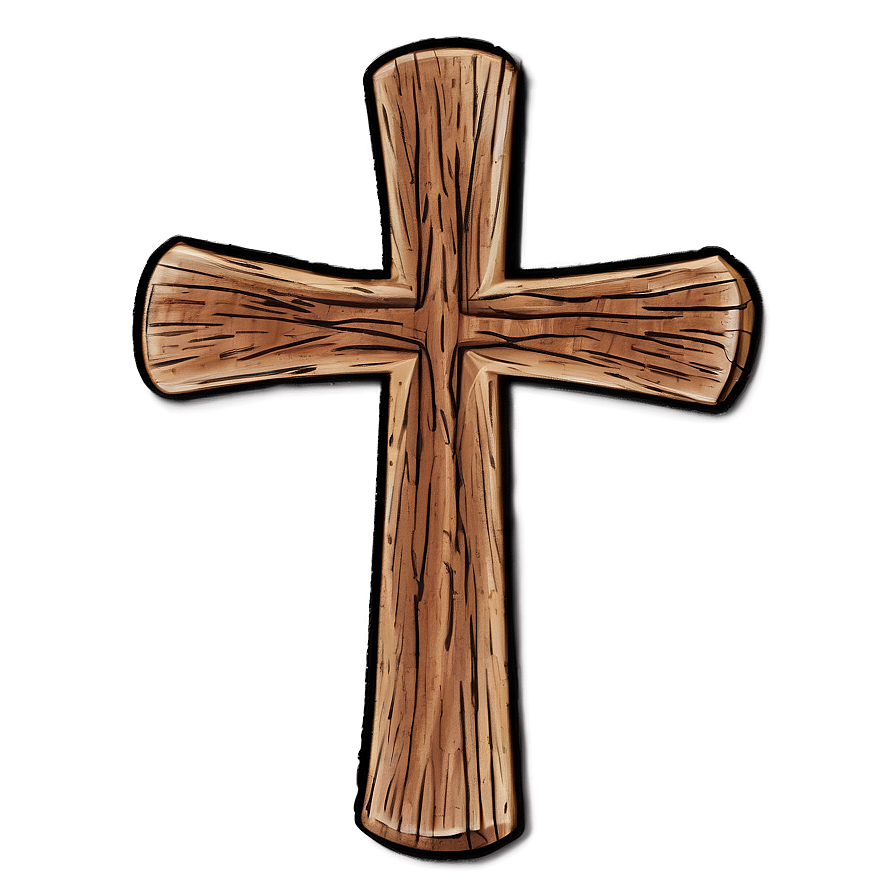 Simple Wooden Cross Png 05252024 PNG Image