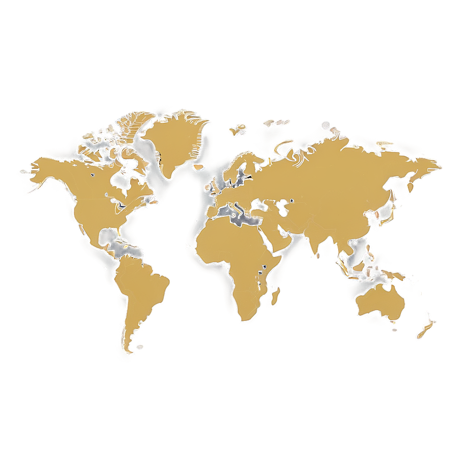 Simple World Map Outline Png Ggj41 PNG Image