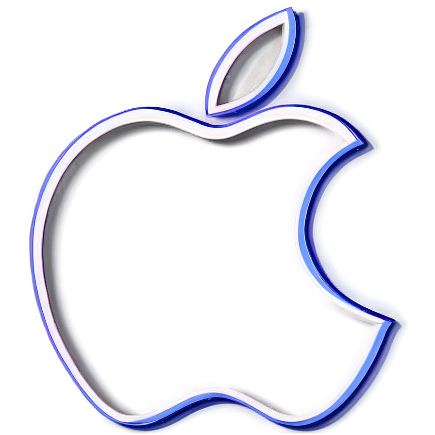 Simplified Apple Logo Outline Png 35 PNG Image