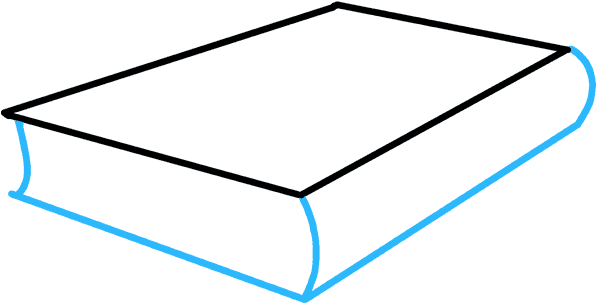 Simplified Book Drawing PNG Image