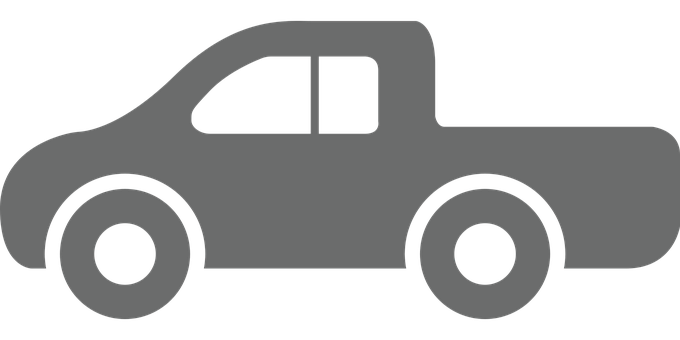 Simplified Car Silhouette Graphic PNG Image