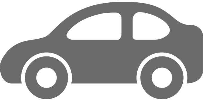 Simplified Car Silhouette PNG Image