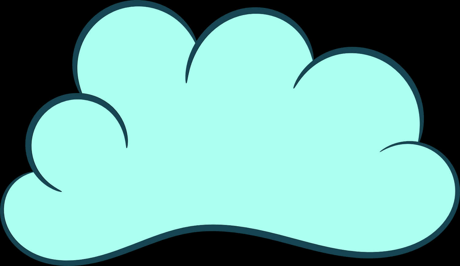 Simplified Cloud Graphic PNG Image