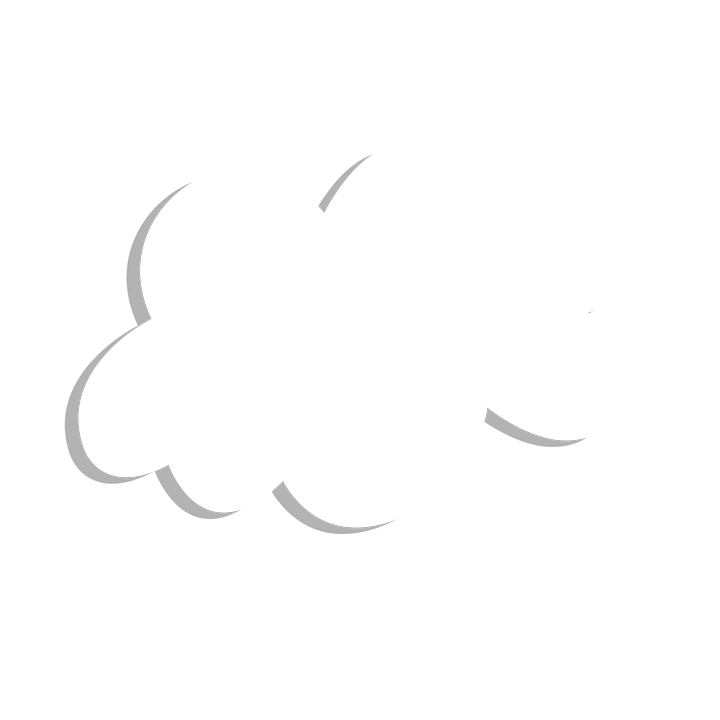 Simplified Cloud Icon PNG Image